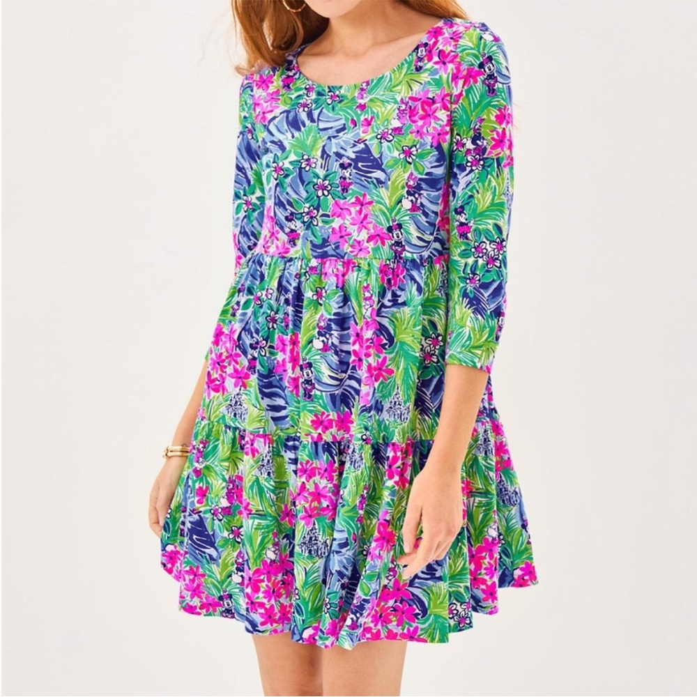 NWT Lilly Pulitzer Disney Dreamin Geanna Dress Size XS with Disney Store Tag